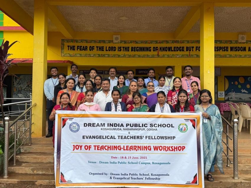 Joy of Teaching workshop at Dream India Public School, Kosamuguda